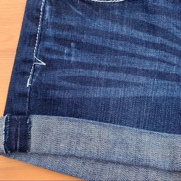 Aeropostale Dark Wash Distressed Jean Shorts - Picture 2 of 10